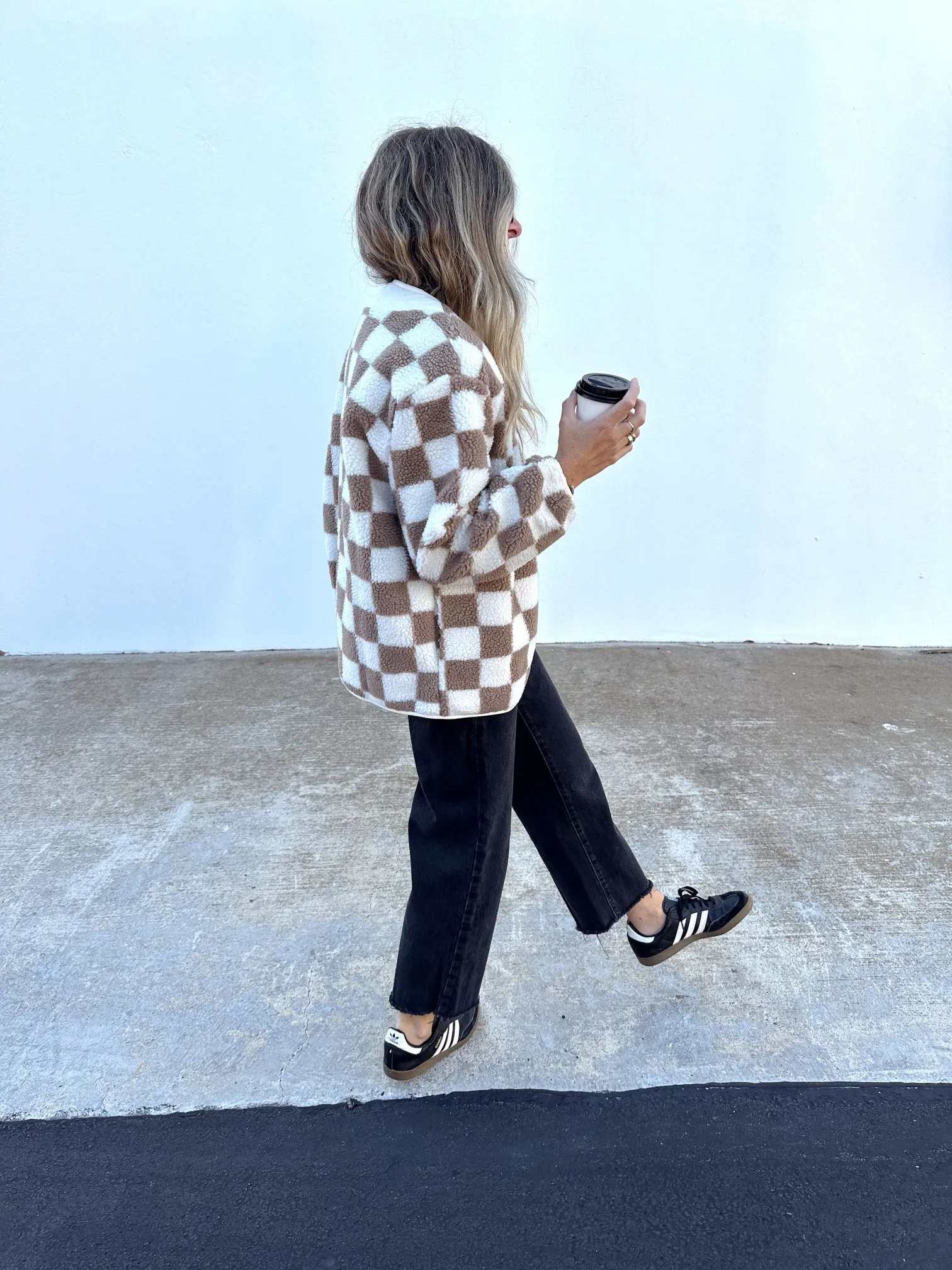 Checkered Sherpa Jacket