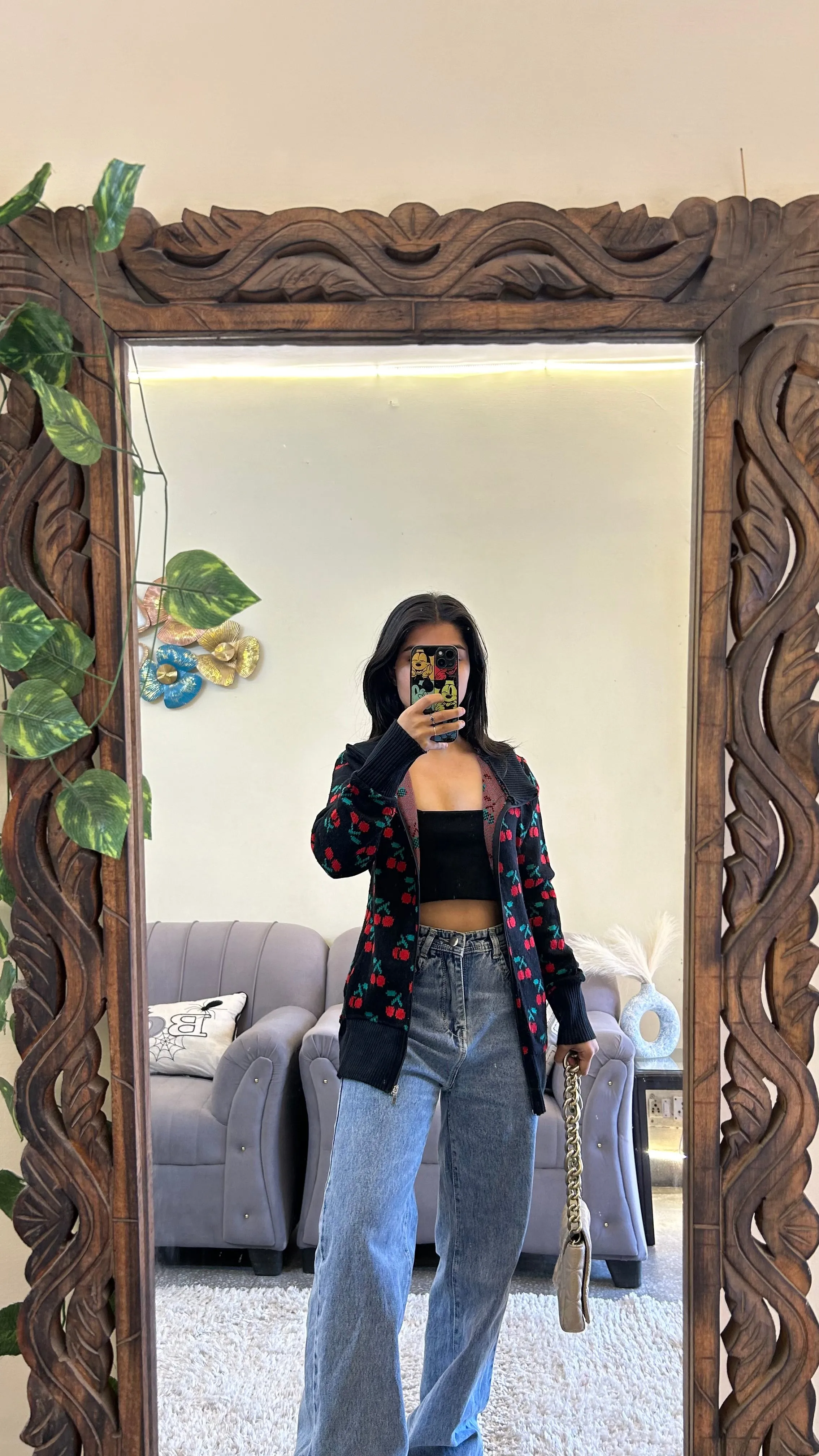 Cherry 🍒 zipper XS