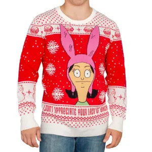 Christmas Sweater JulesRoche Bob's Burgers Design Louise