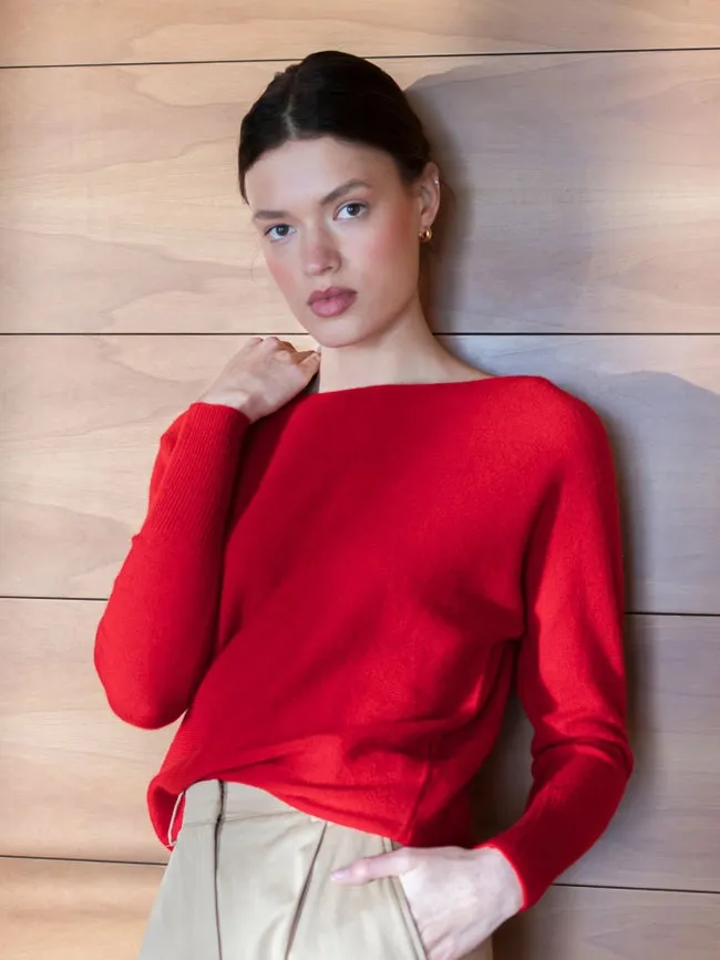 Claudia Sweater Red