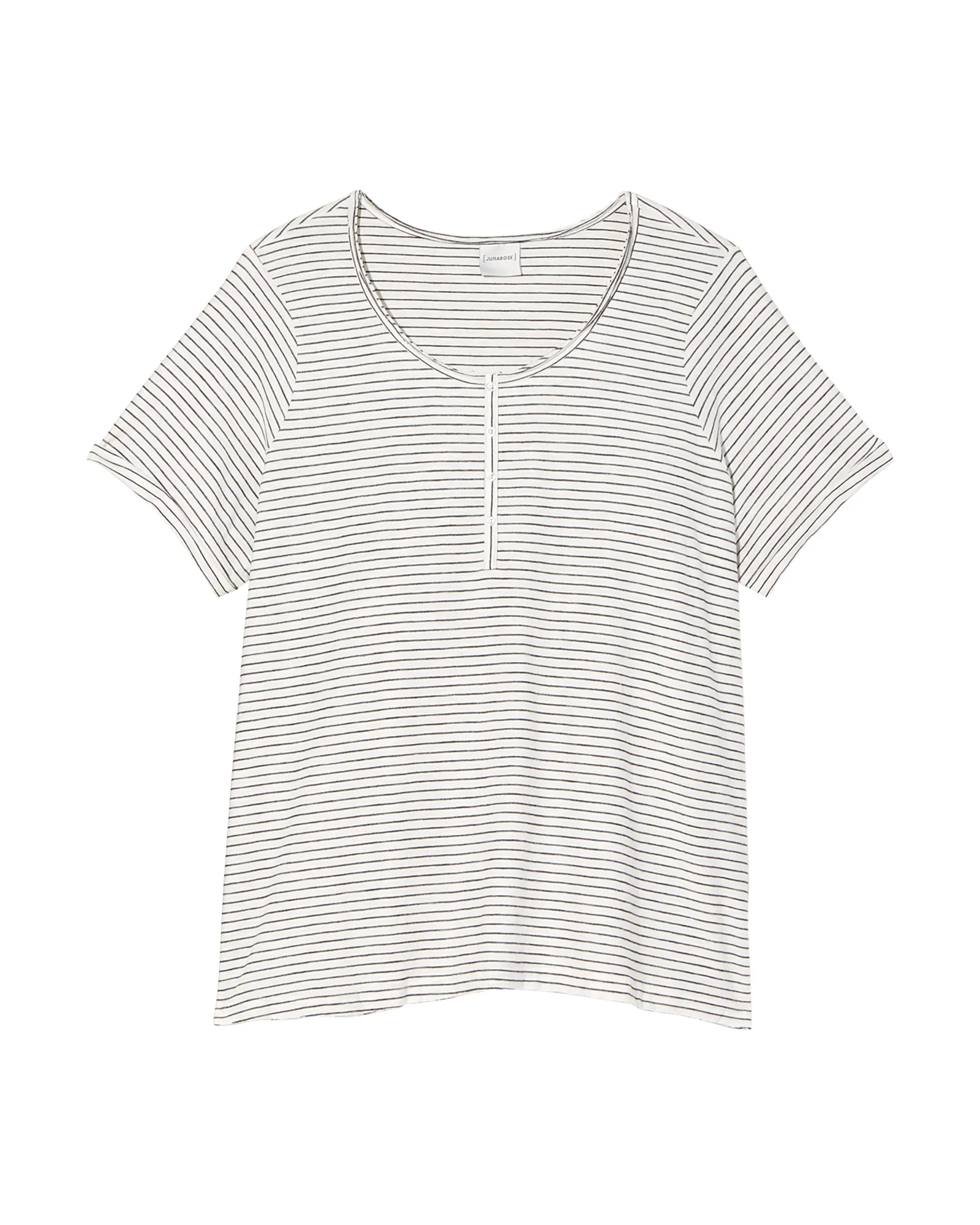Clementine Tee | White / Light Grey