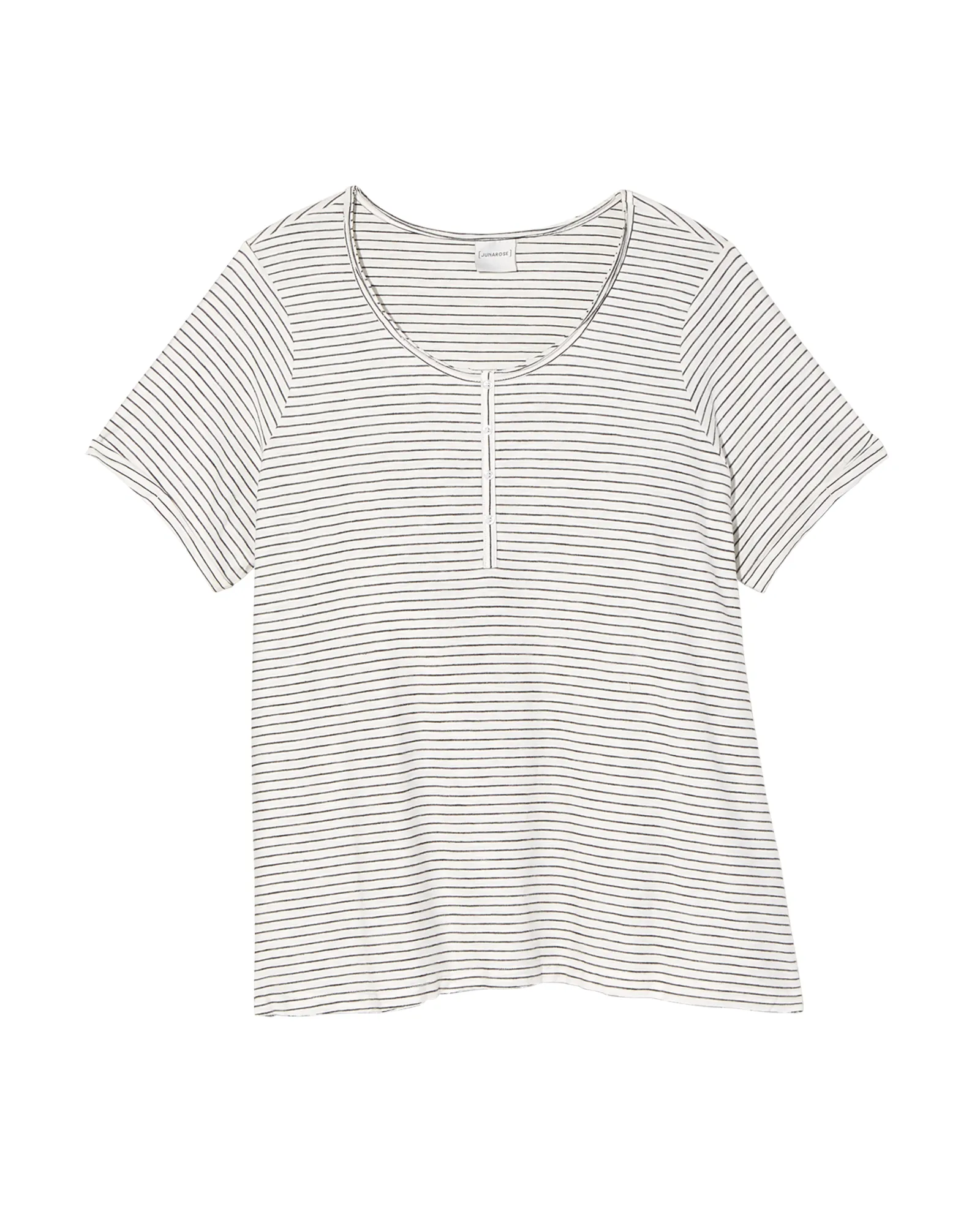 Clementine Tee | White / Light Grey