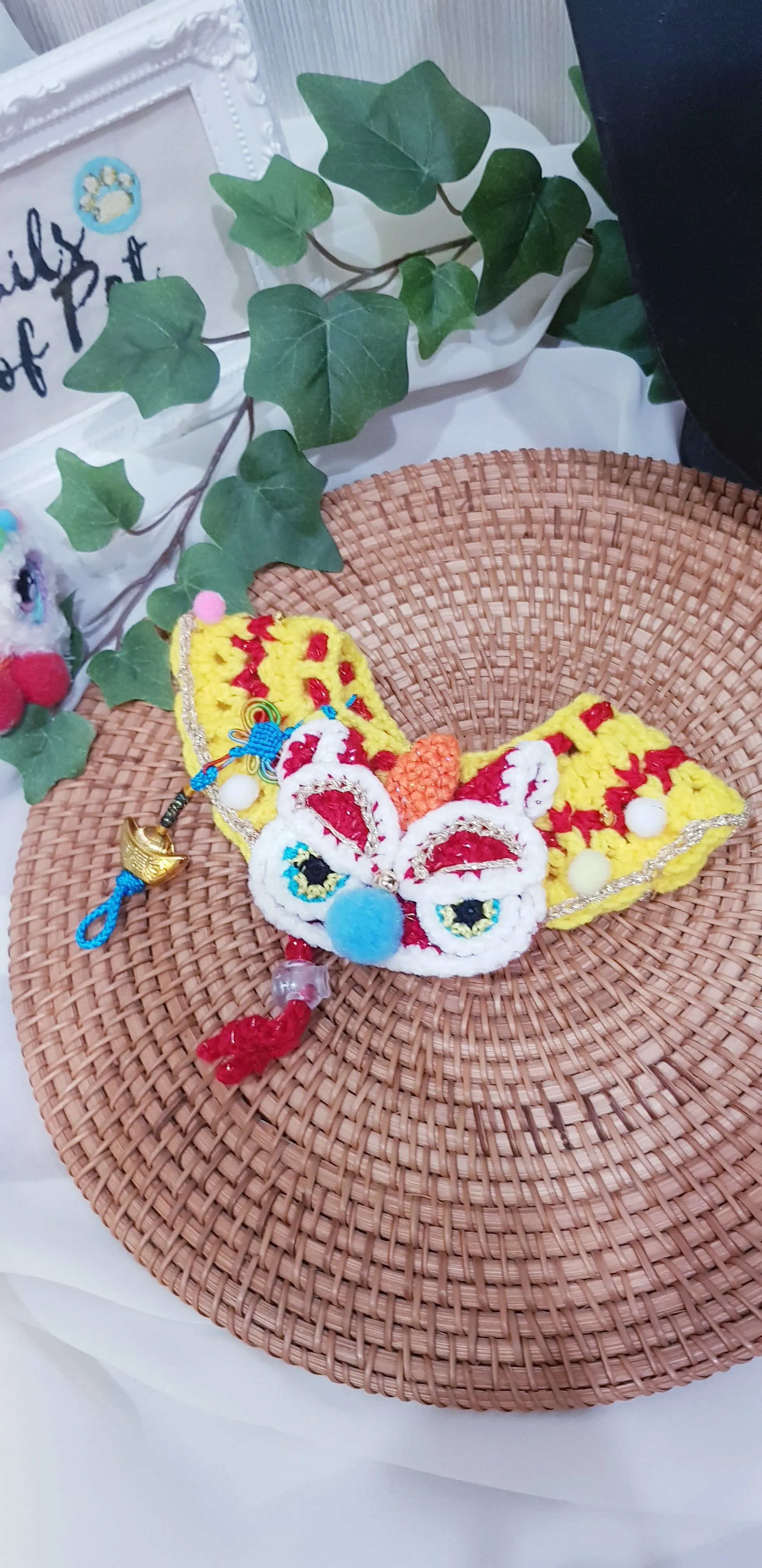 CNY cape: Lion Dance (Ready Stock 26- 50cm)