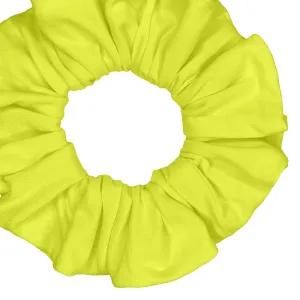 Cotton Scrunchies T-Shirt Knit Standard Size Made in the USA Yellow Neon