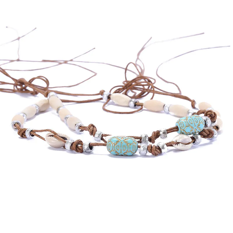 Cowboy Beaded Leather Hat Bands
