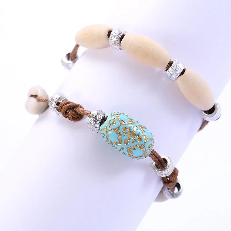 Cowboy Beaded Leather Hat Bands