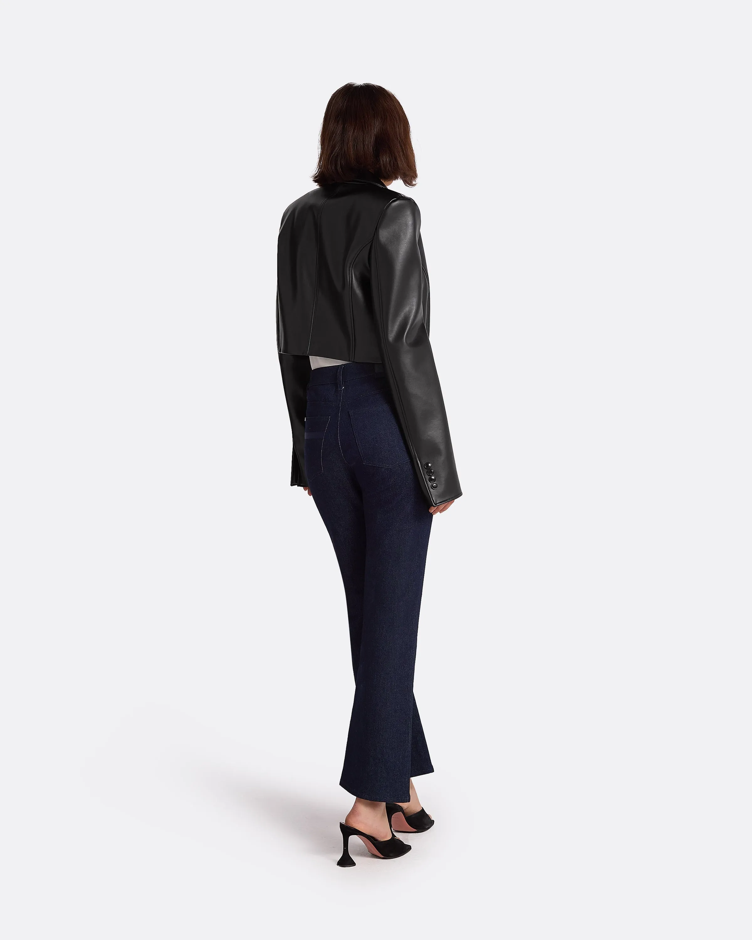 Craine Black Vegan Leather Jacket