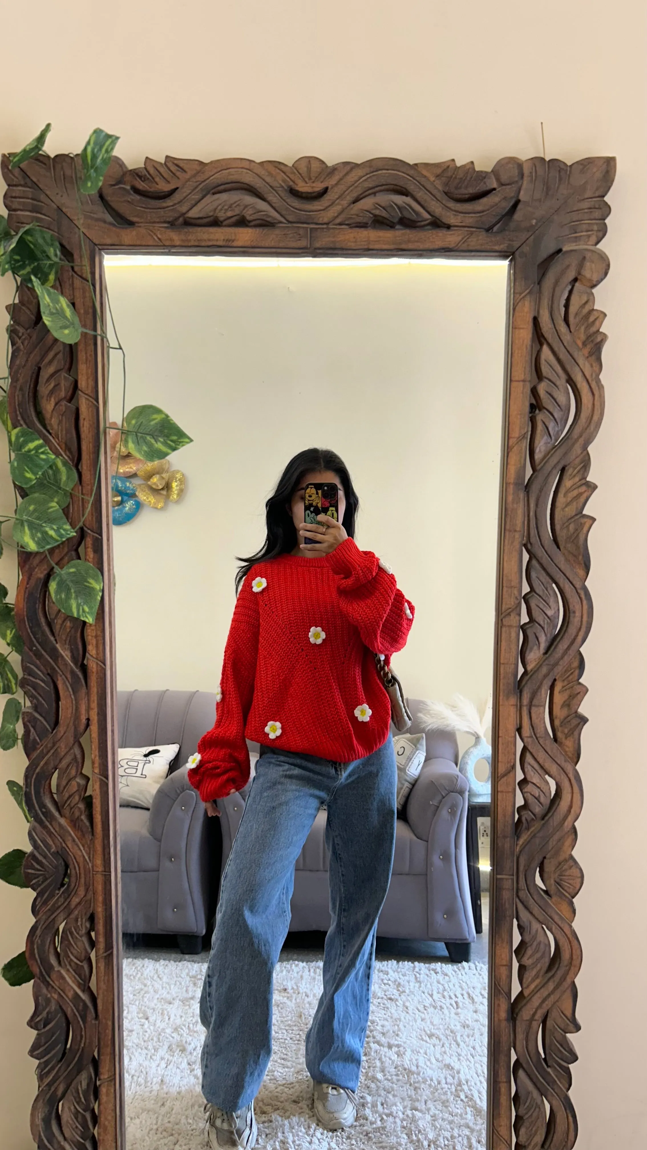 Crochet handmade sweater M