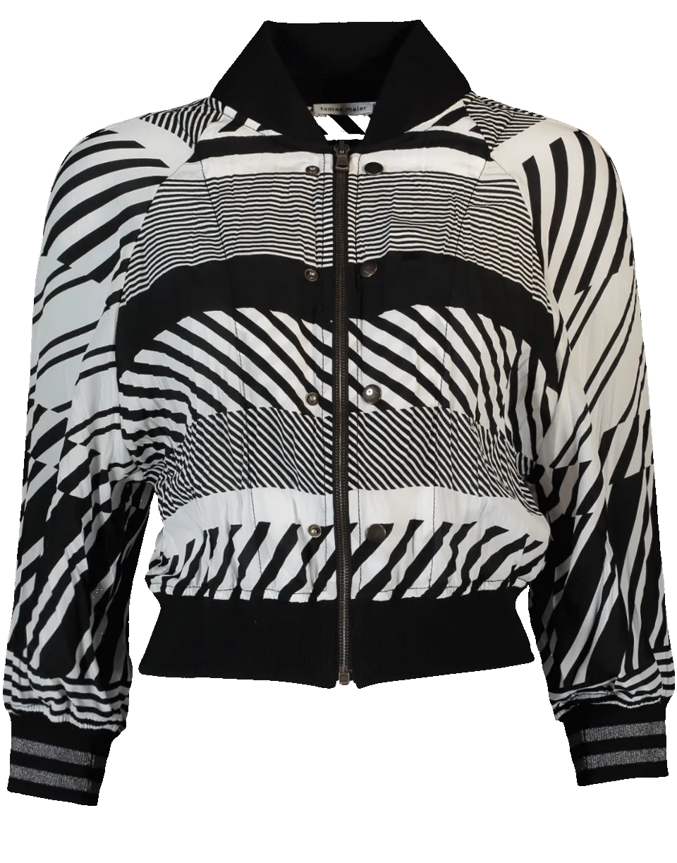 Cropped Bomber Jacket