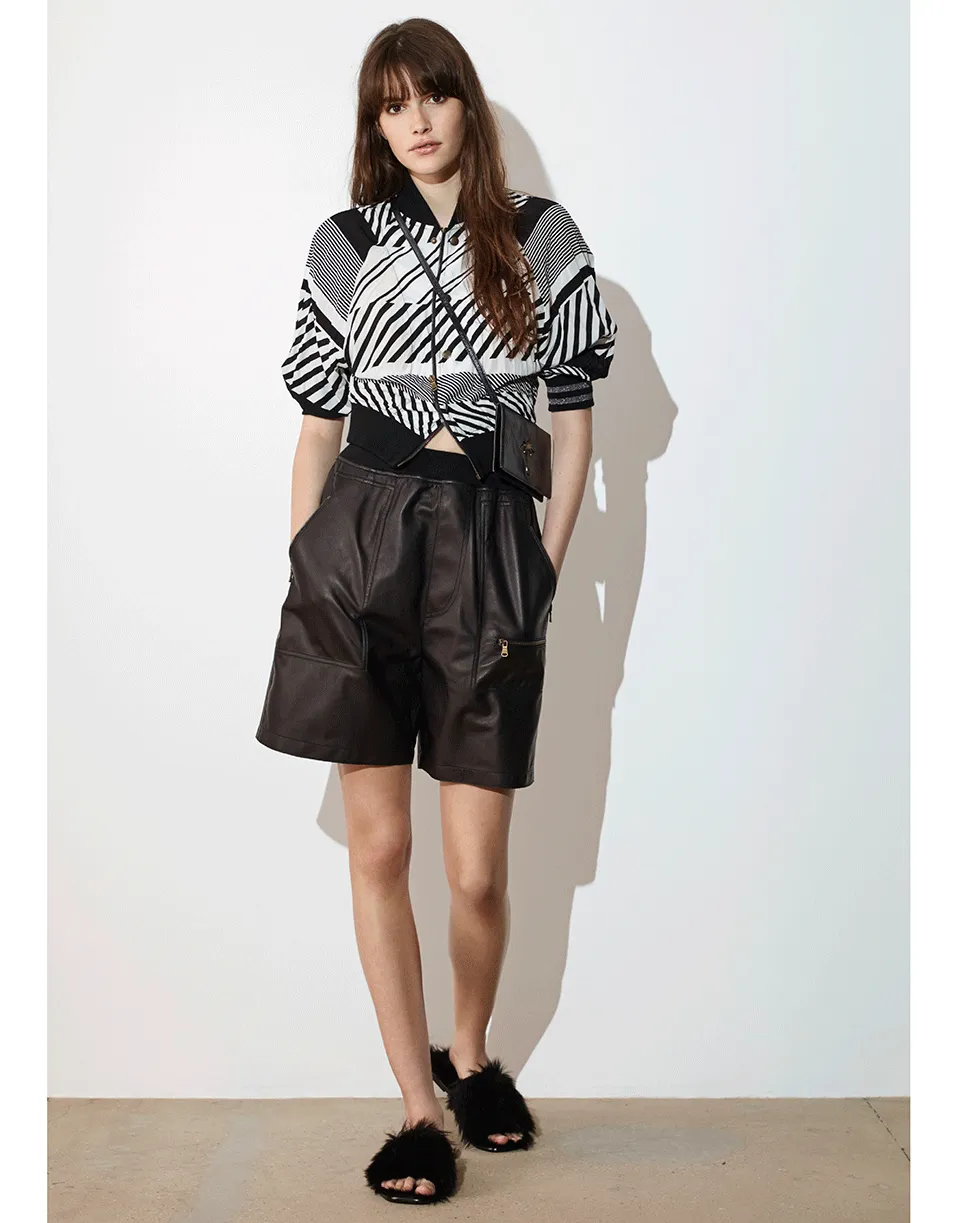 Cropped Bomber Jacket