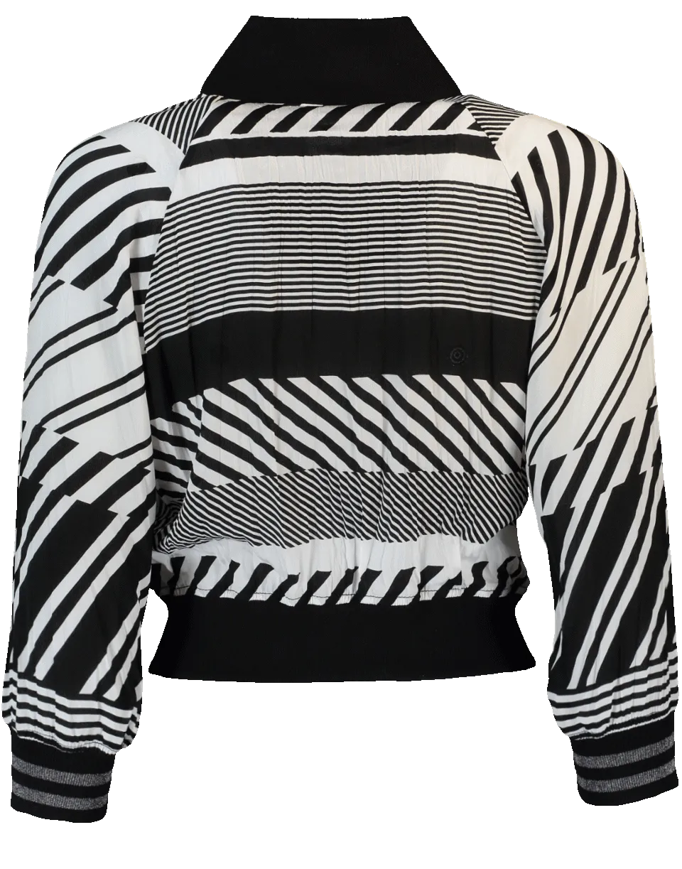 Cropped Bomber Jacket