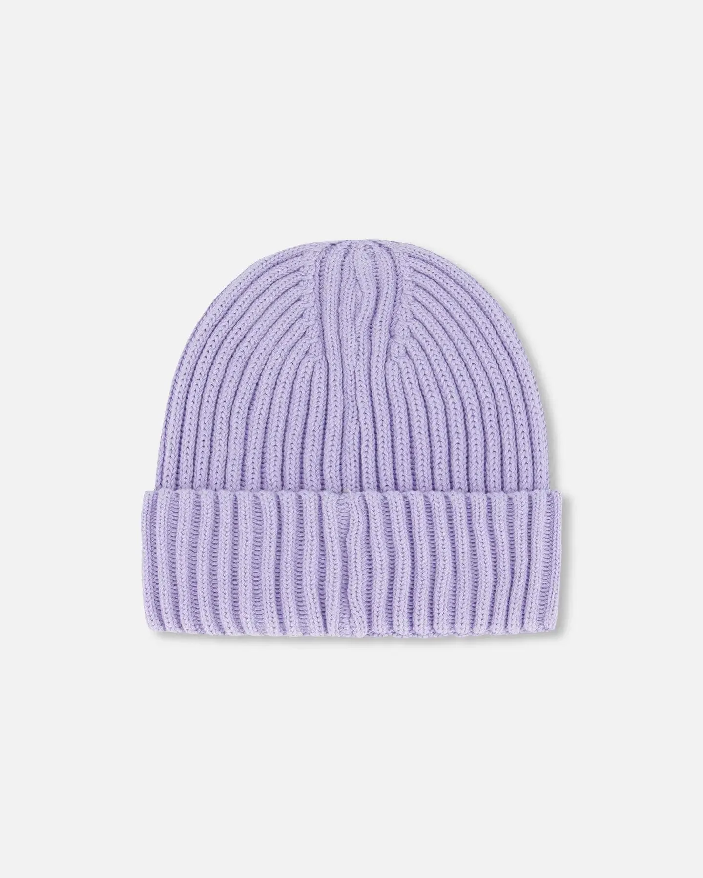 Cuffed Knit Hat Lilac