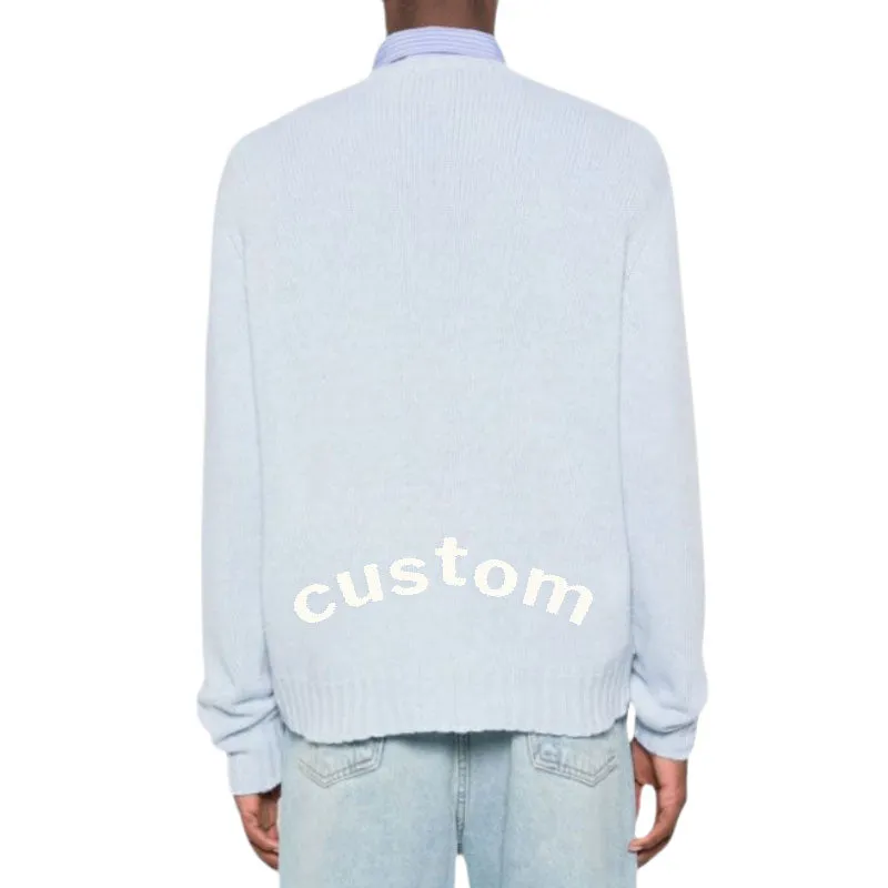 Custom Cashmere Blend Knit Pullover Sweater - High Quality OEM/ODM Services