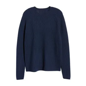 Custom Wholesale Wool Blend Men Knit Pullover Sweater - OEM/ODM Manufacturer, Raglan Sleeves, Rib Design, Solid Color