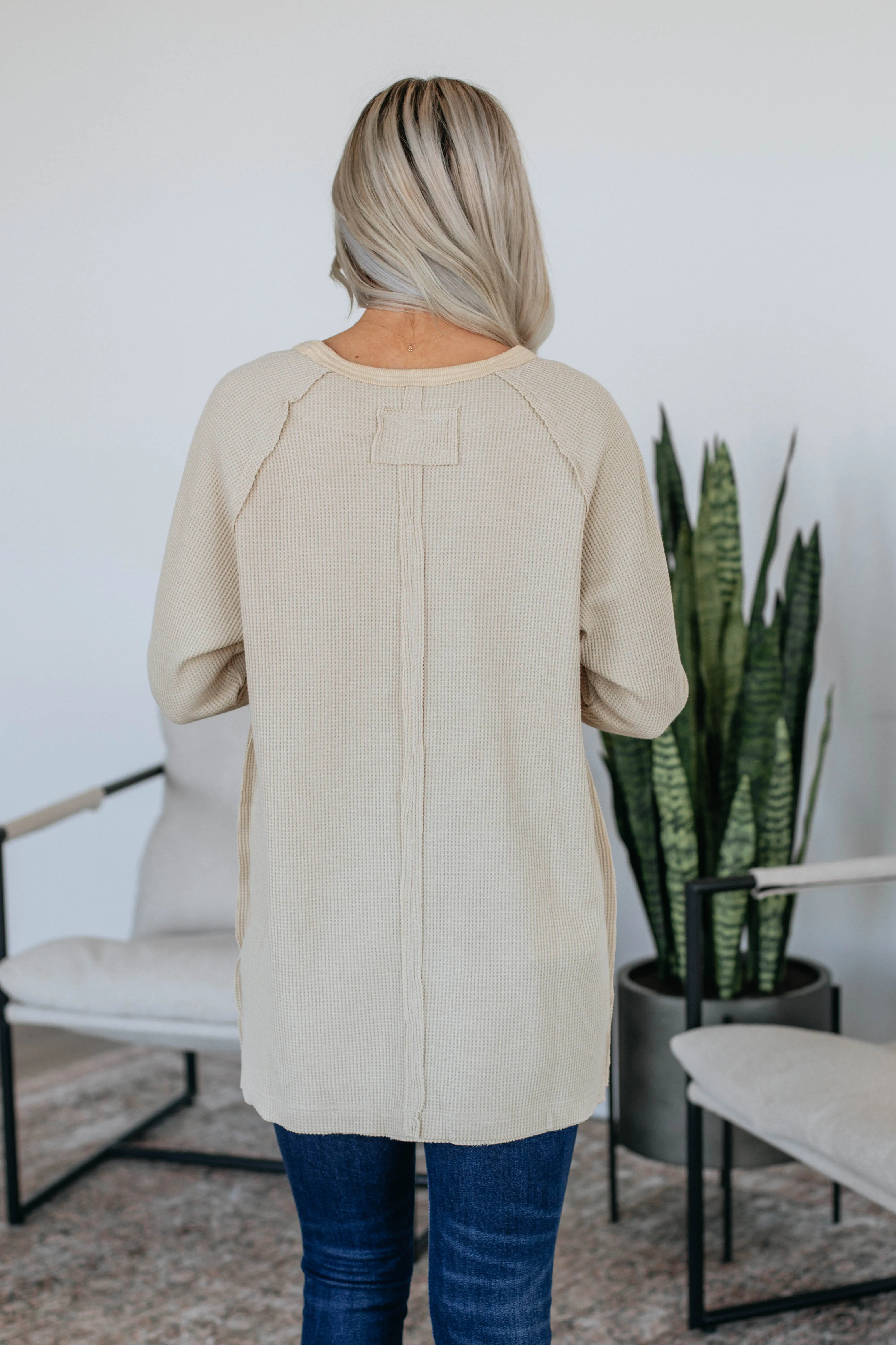 Dafina Knit Top - Oatmeal