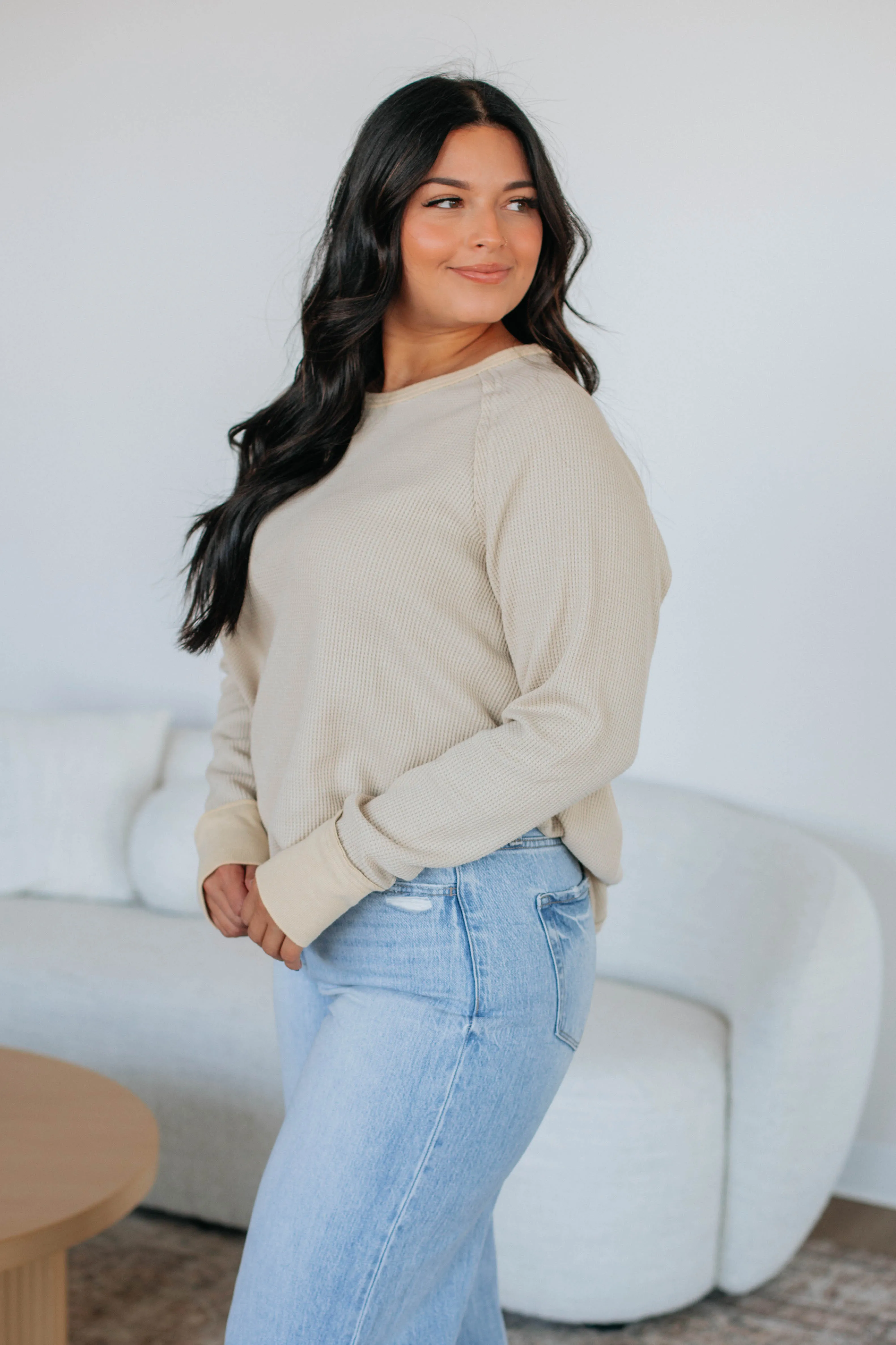Dafina Knit Top - Oatmeal