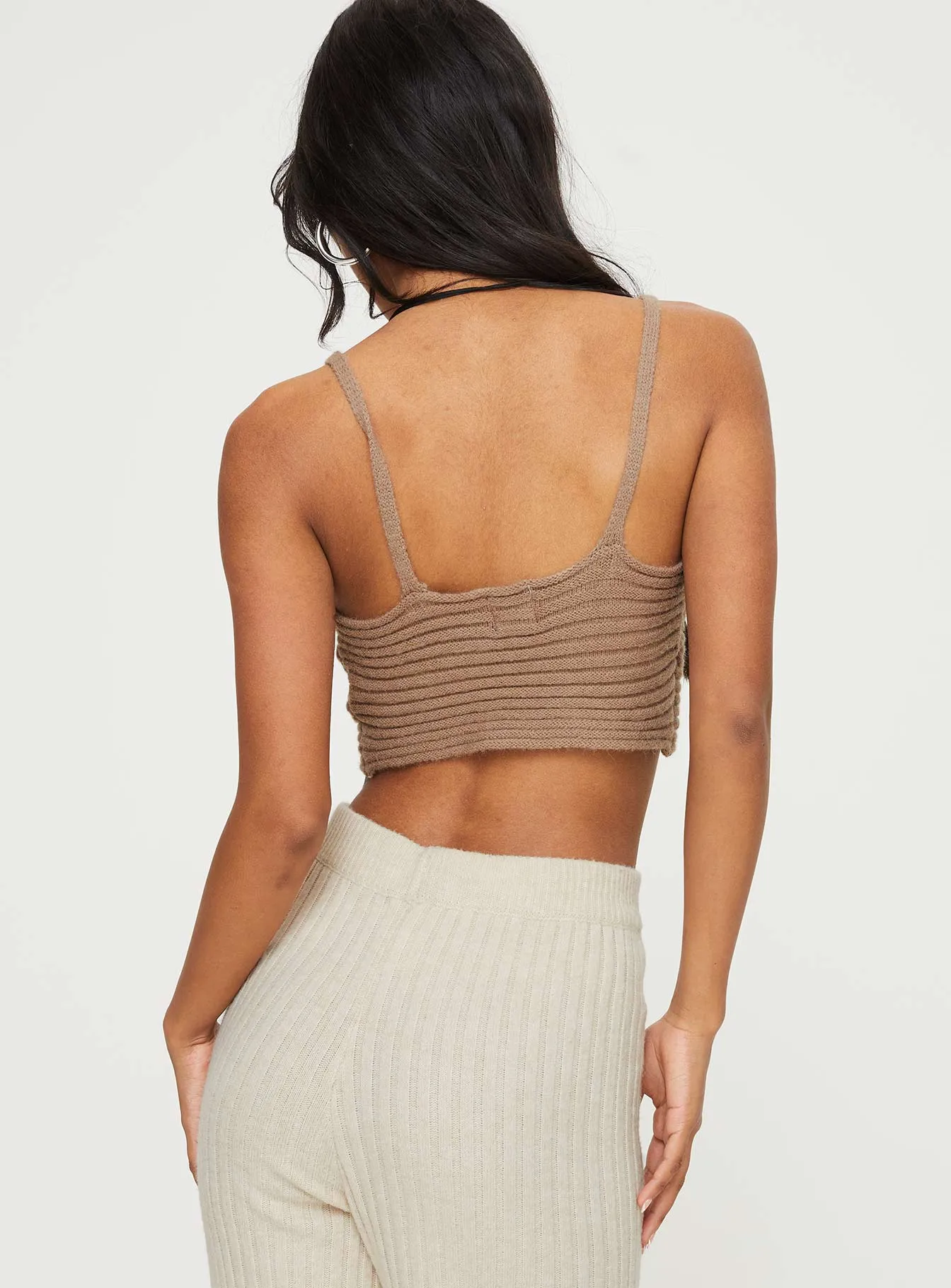 Dallia Knit Top Brown