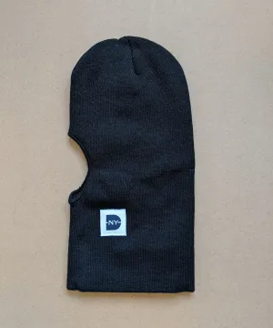 Dave's New York Iconic Logo Patch Thinsulate Face Mask - Black