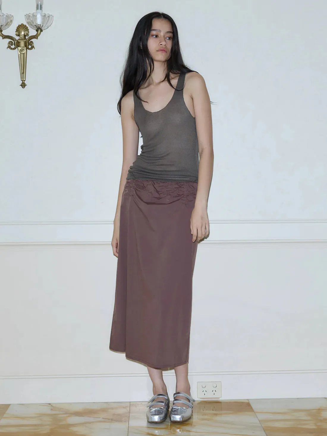 Deiji Studios Knit Tank Stone