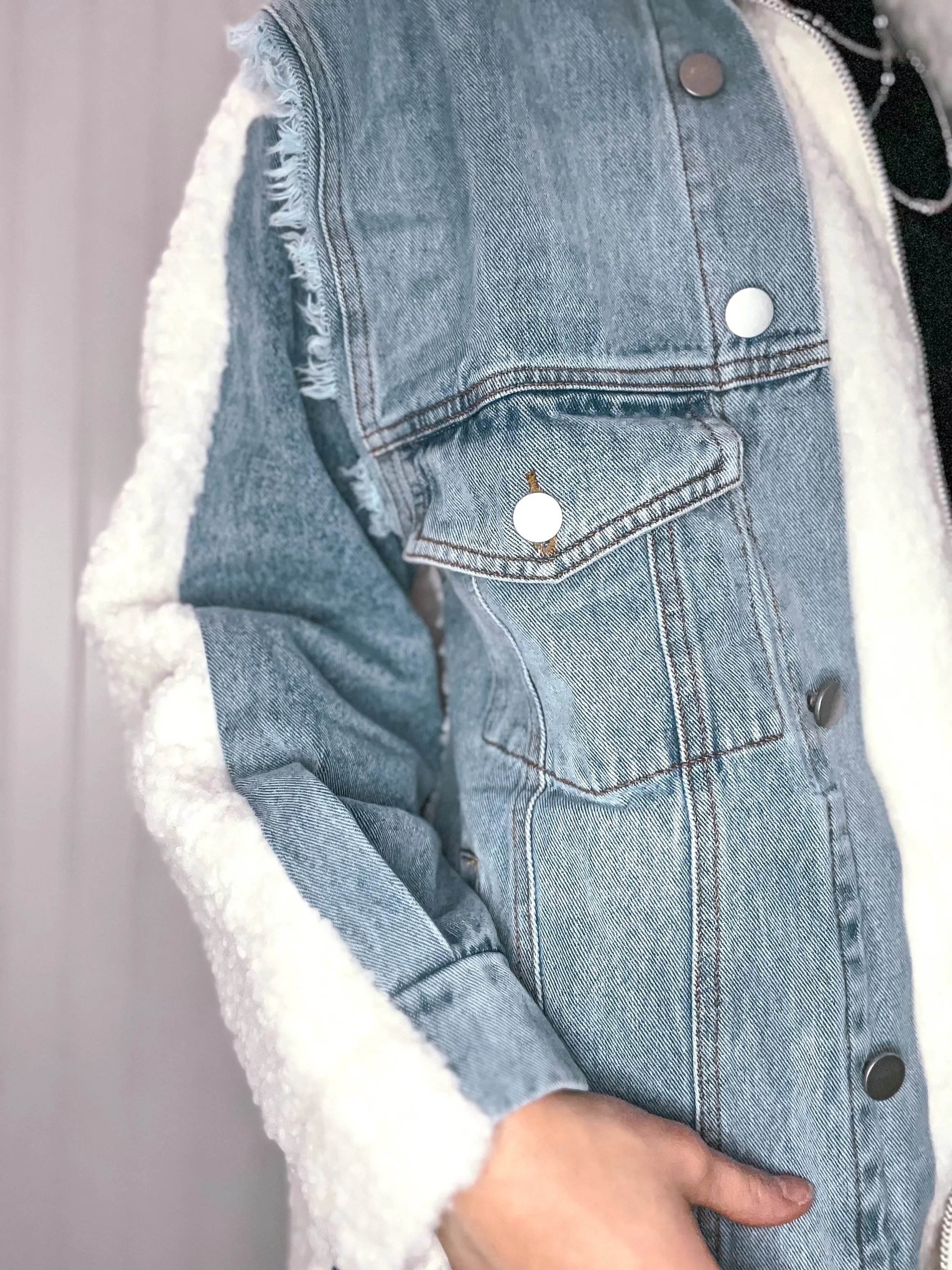 Denim Front Sherpa Jacket