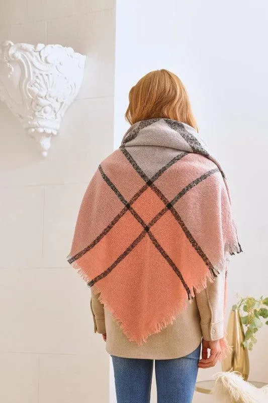Diana Xl Pattern Checker Scarf
