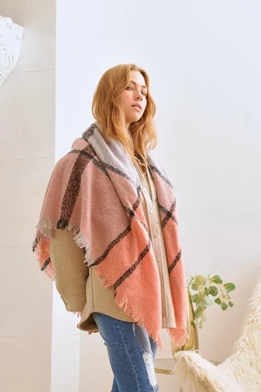 Diana Xl Pattern Checker Scarf