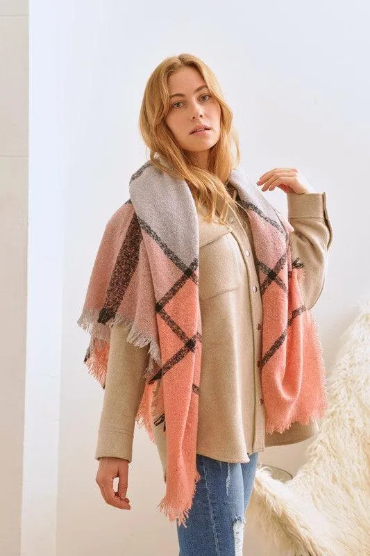 Diana Xl Pattern Checker Scarf