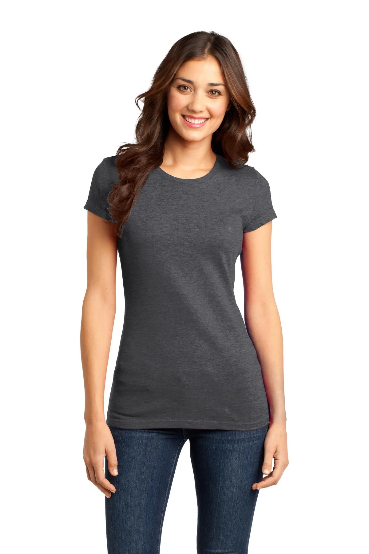 District Women's Fitted Very Important Tee. DT6001 1 of 3