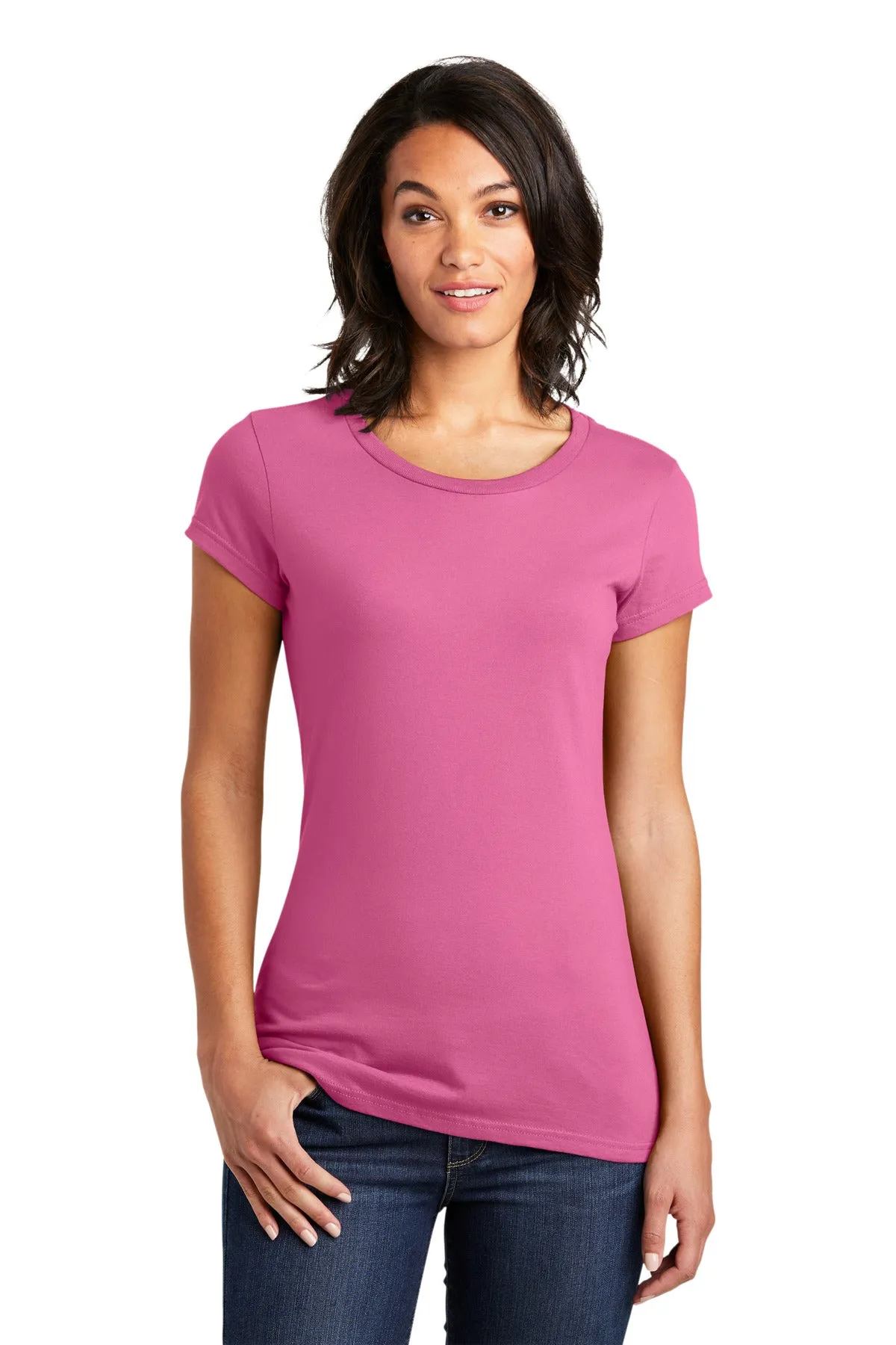 District Women's Fitted Very Important Tee. DT6001 2 of 3
