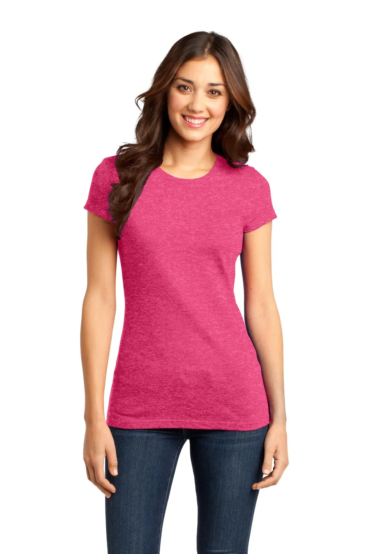 District Women's Fitted Very Important Tee. DT6001
