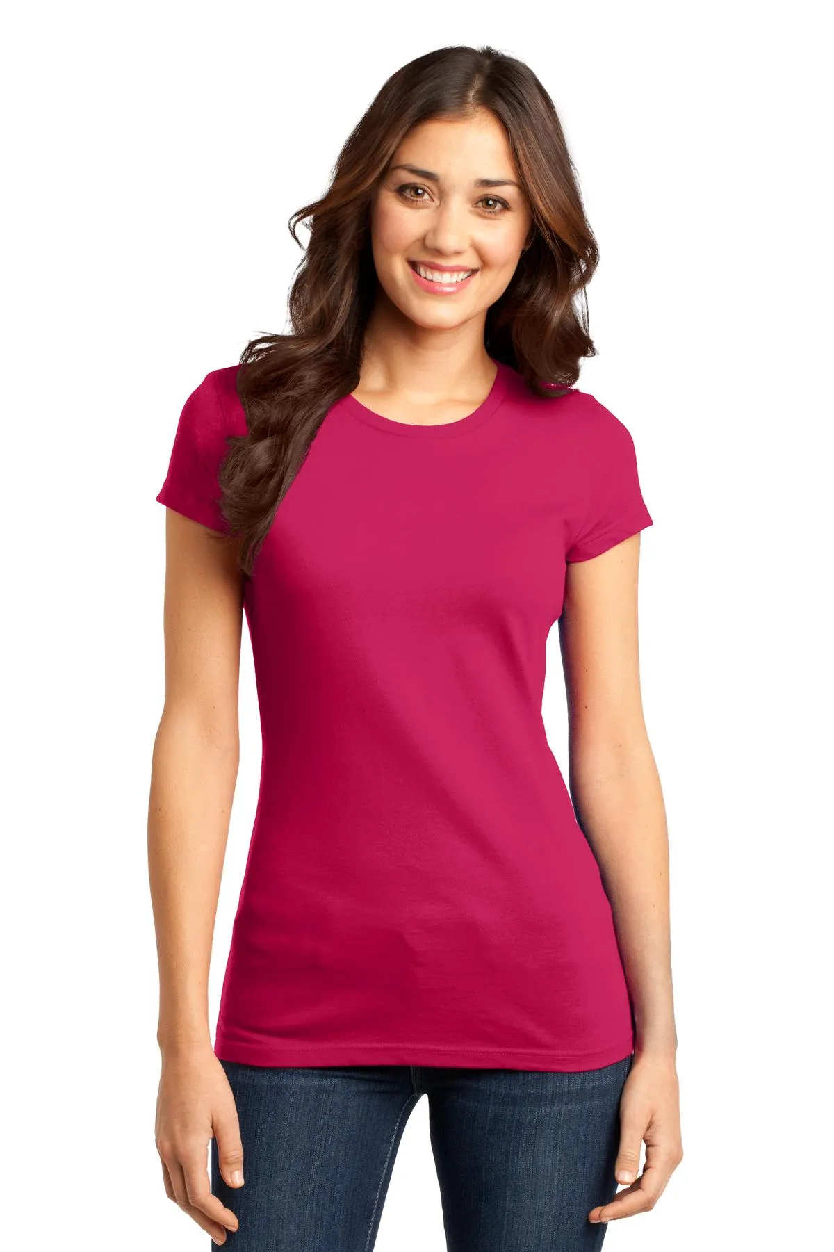 District Women's Fitted Very Important Tee. DT6001