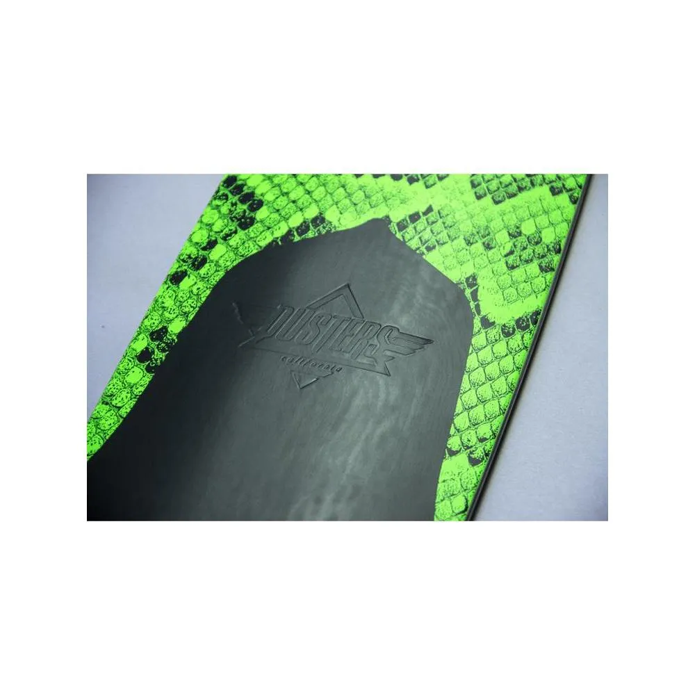 Dusters Snakeskin 38" Neon Green Drop Through Longboard