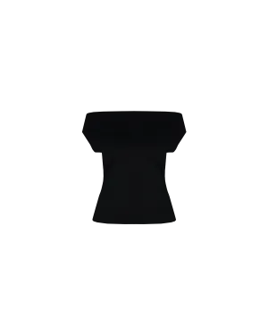 EMMA KNIT TOP BLACK