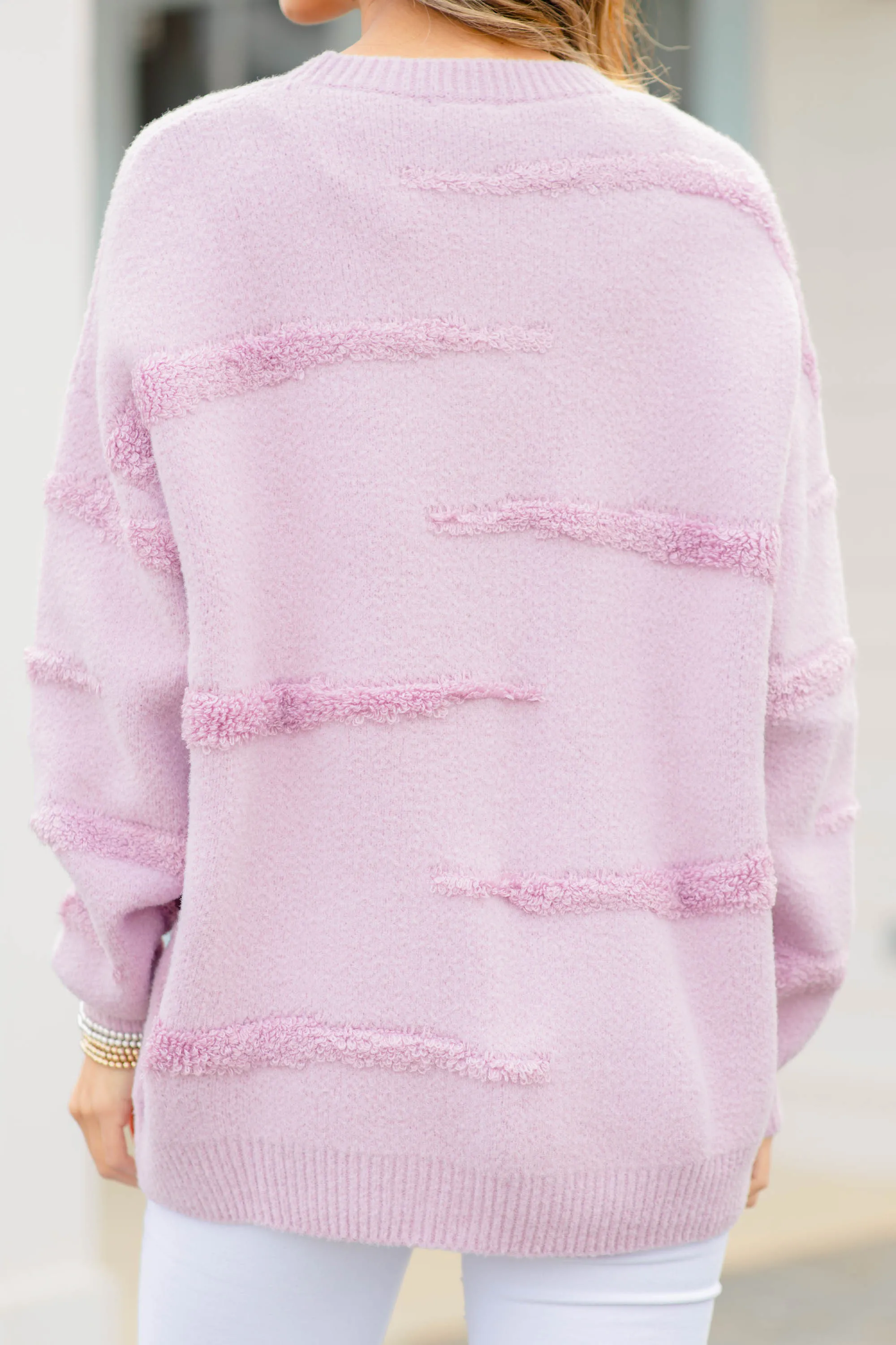 Everybody Knows Lavender Purple Sweater