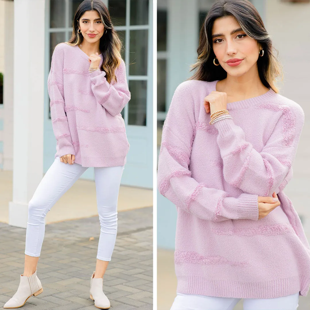Everybody Knows Lavender Purple Sweater