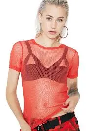 Fishnet Top Short Sleeves (7 colours)