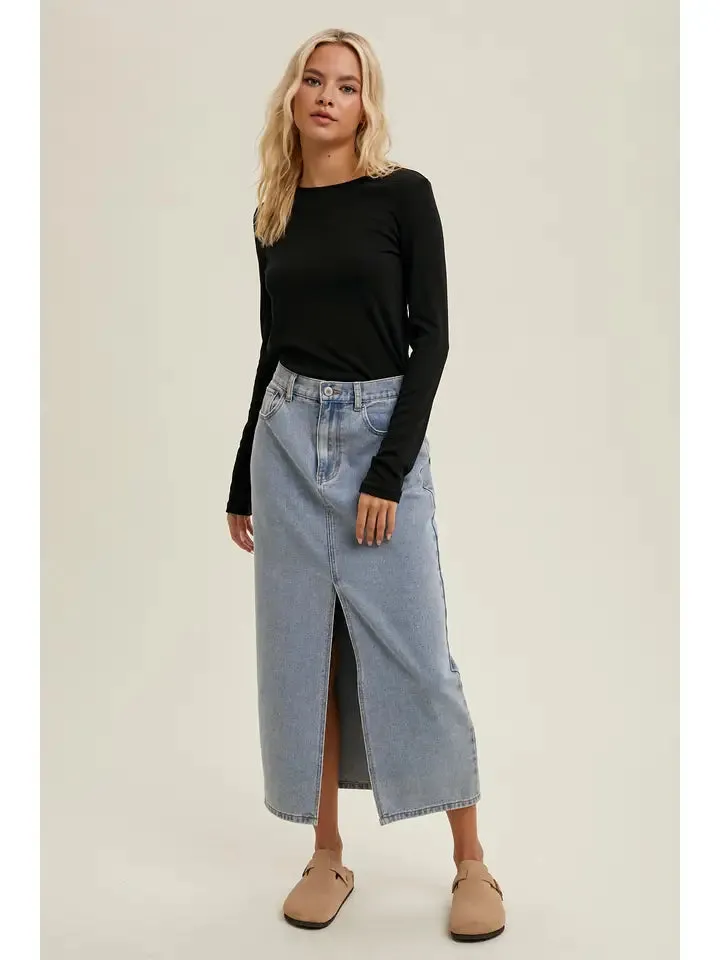 Fitted Ribbed Knit Top