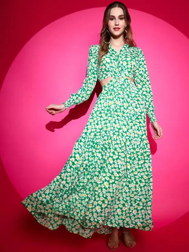 Floral Elegance Maxi Dress