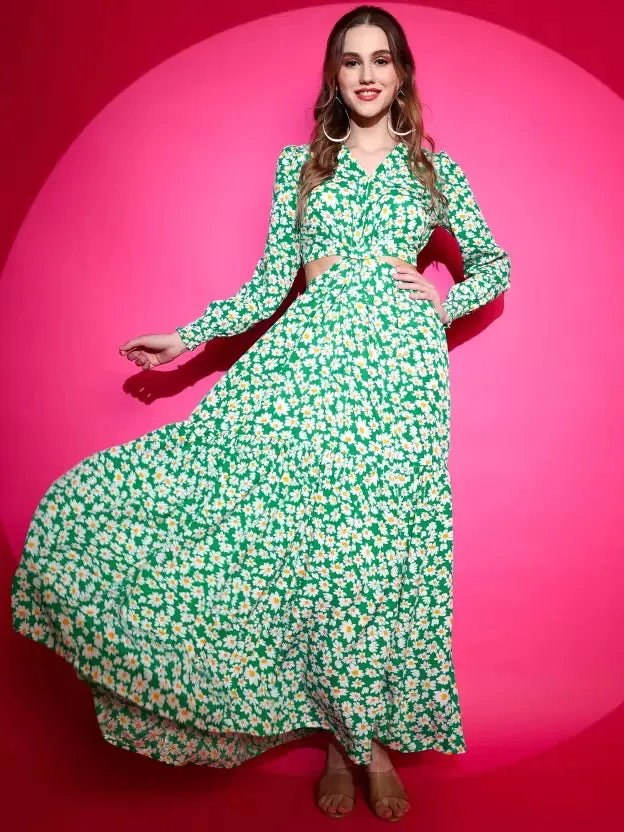Floral Elegance Maxi Dress