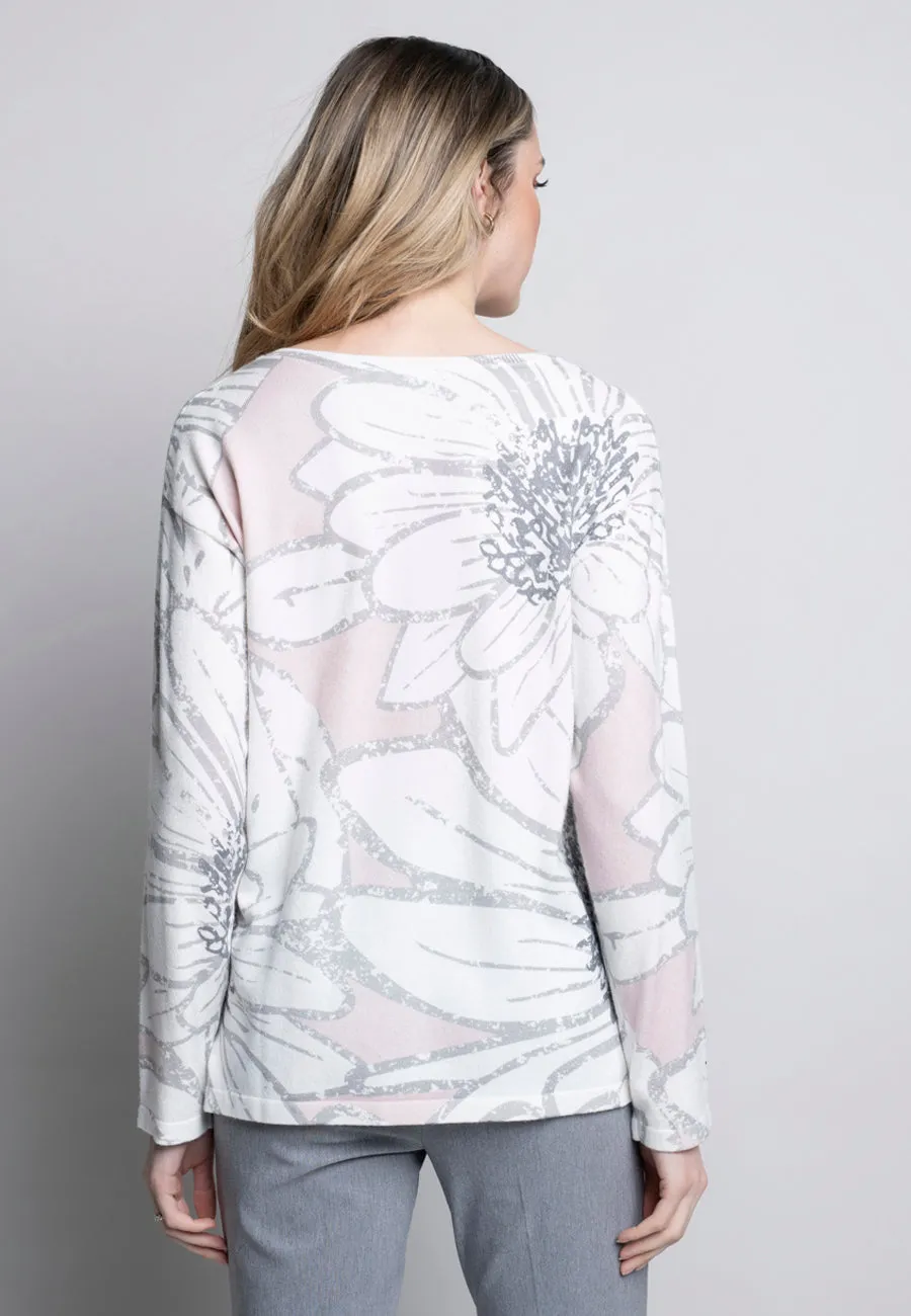 Floral Print V-Neck Top
