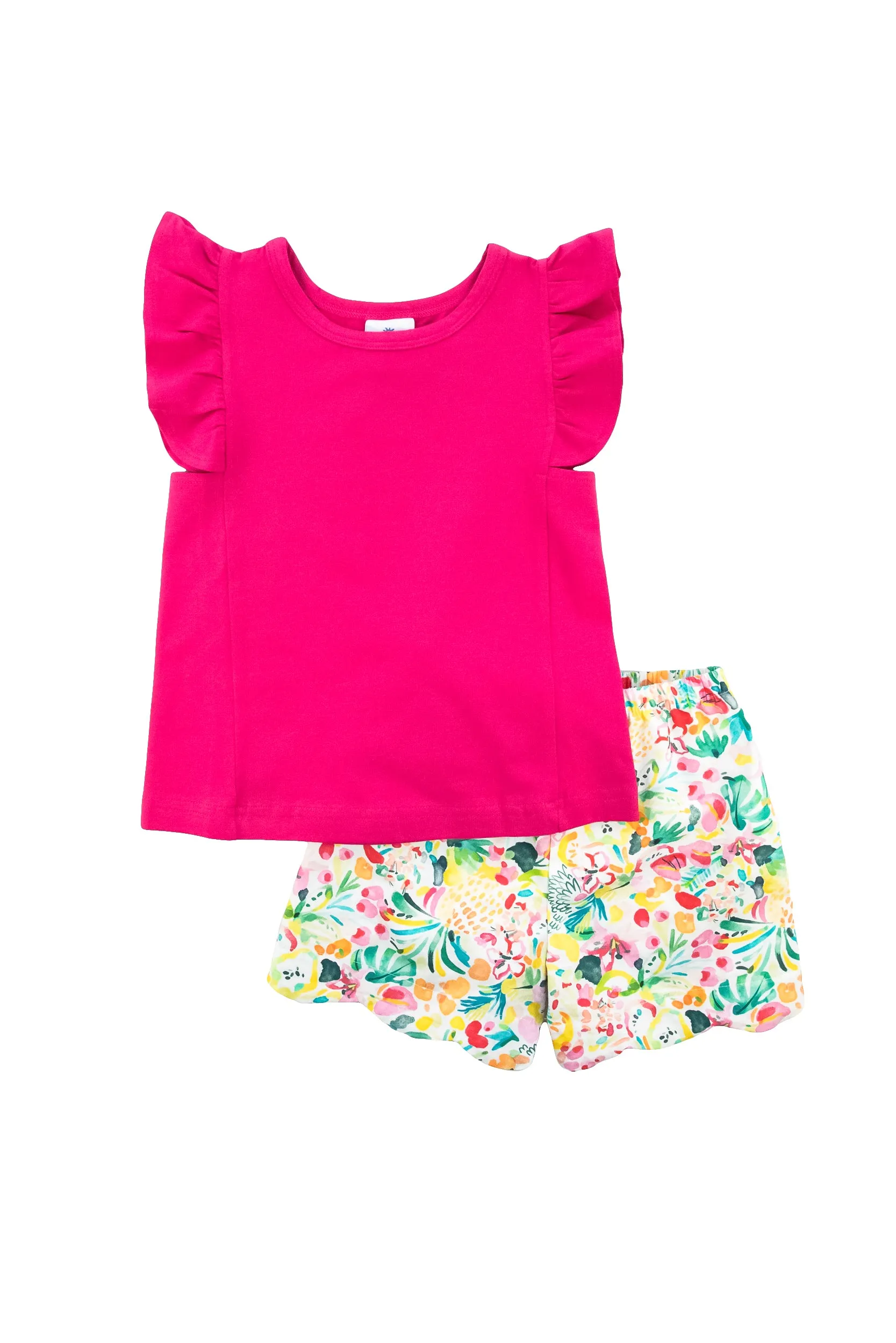 Fuchsia Ruffle Knit Top