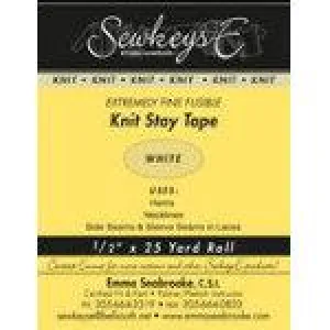 Fusible Knit Stay Tape .5in White