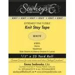 Fusible Knit Stay Tape .5in White