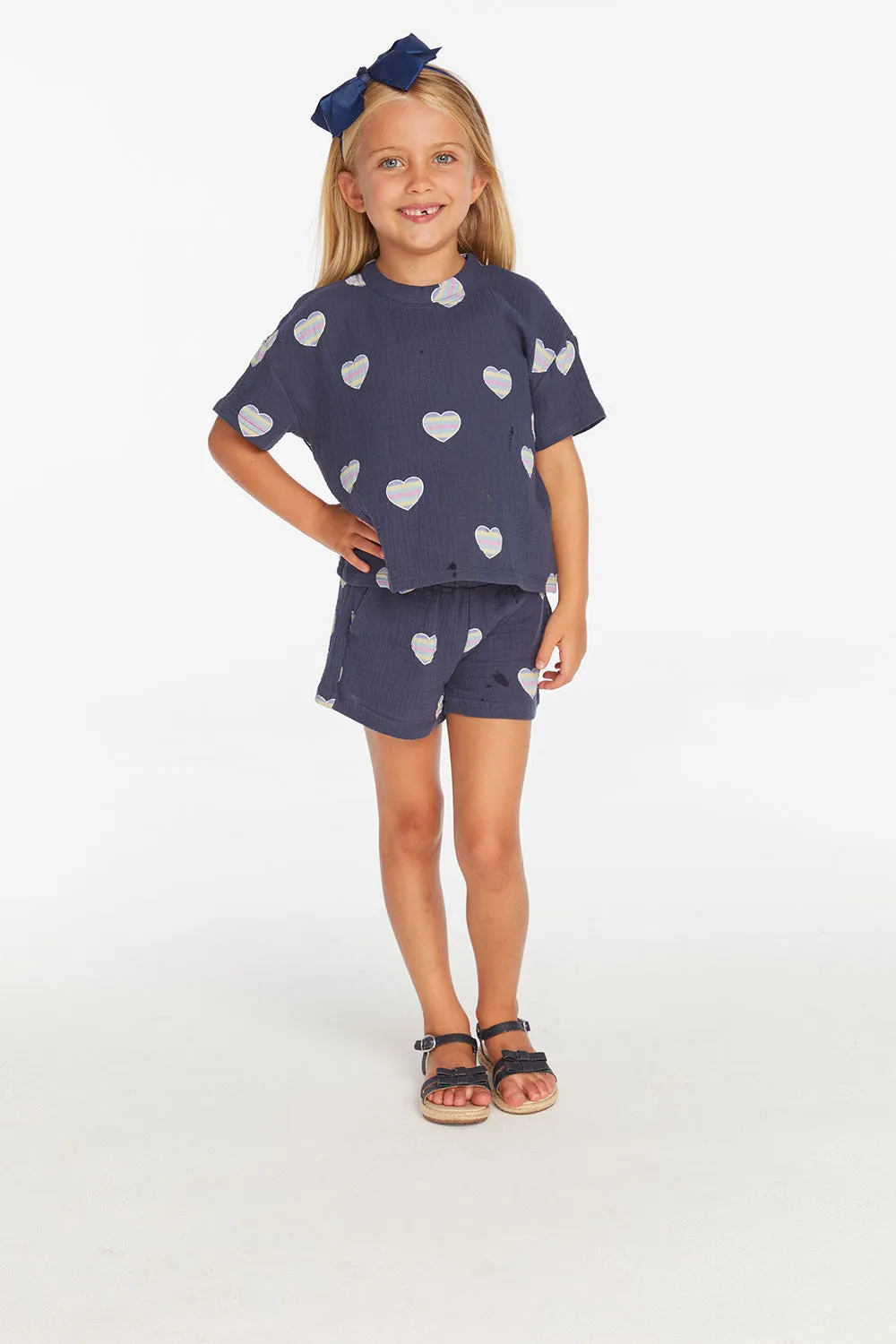 Girls Blue Beach Shirt
