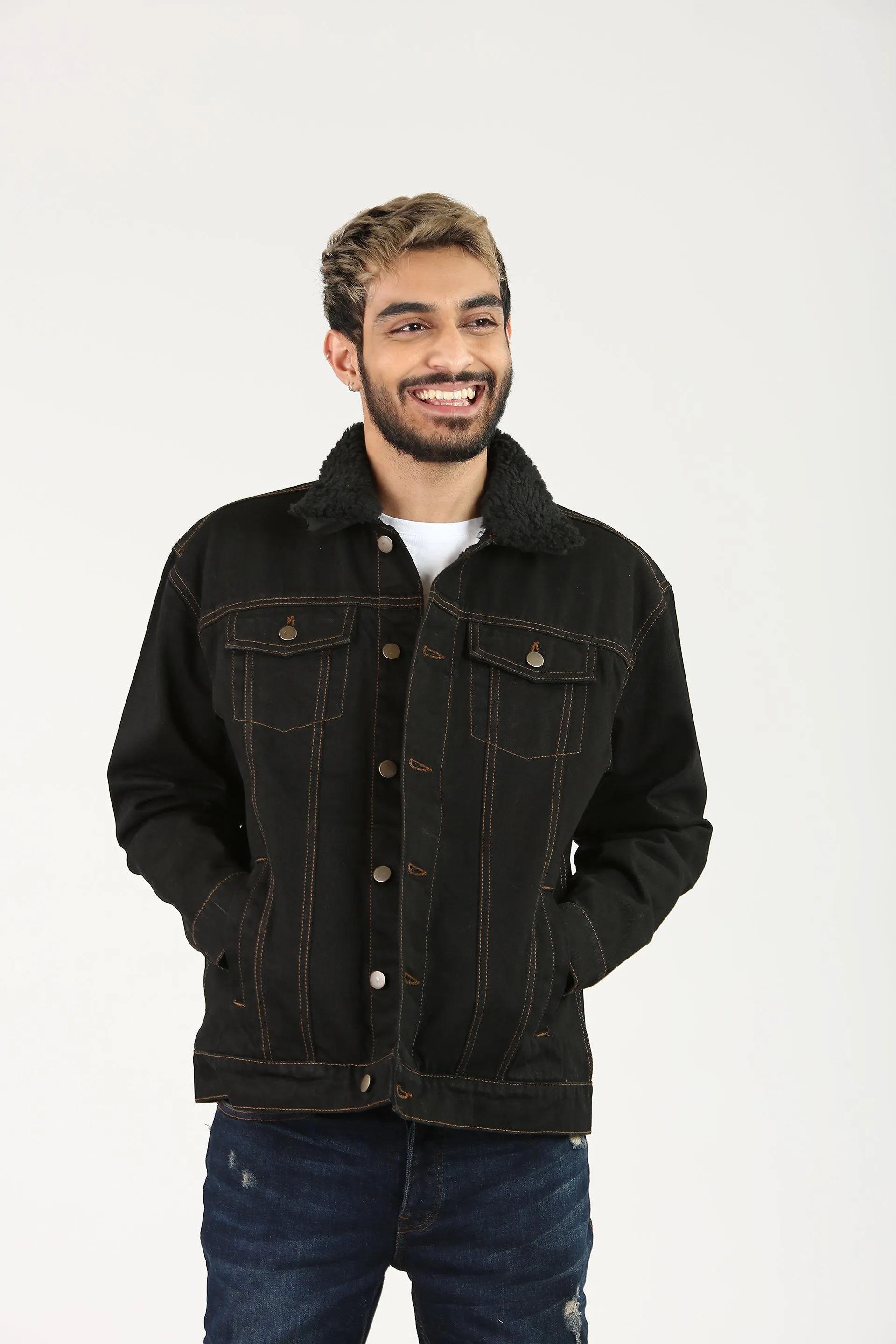 GM Jacket Black Sherpa