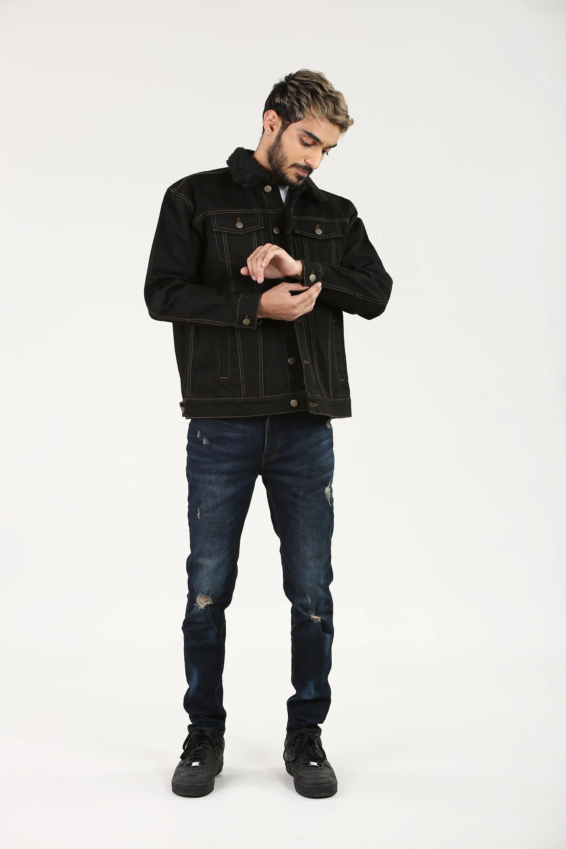 GM Jacket Black Sherpa