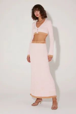 Hansen   Gretel Harriet Knit Cropped Cardigan in Dusk