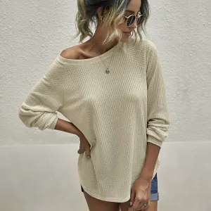Heather Light Weight Waffle Knit Top