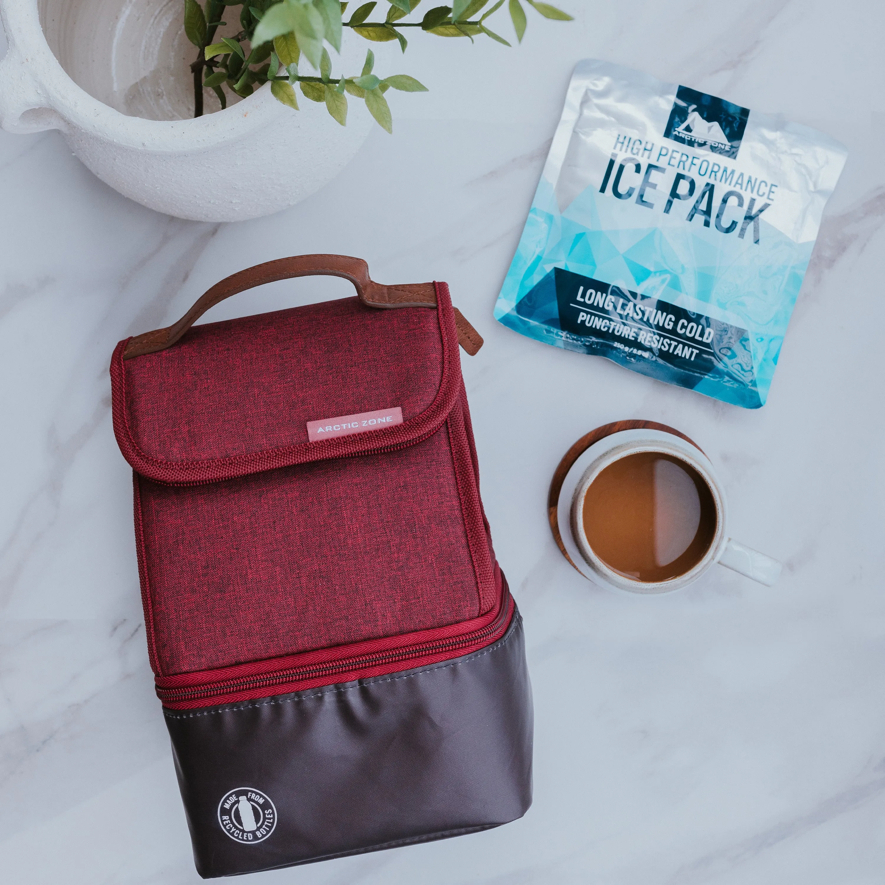 Heathered Eco Dual Compartment Hi-Top Lunch Pack