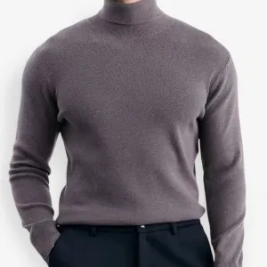High-turtleneck classic sweater